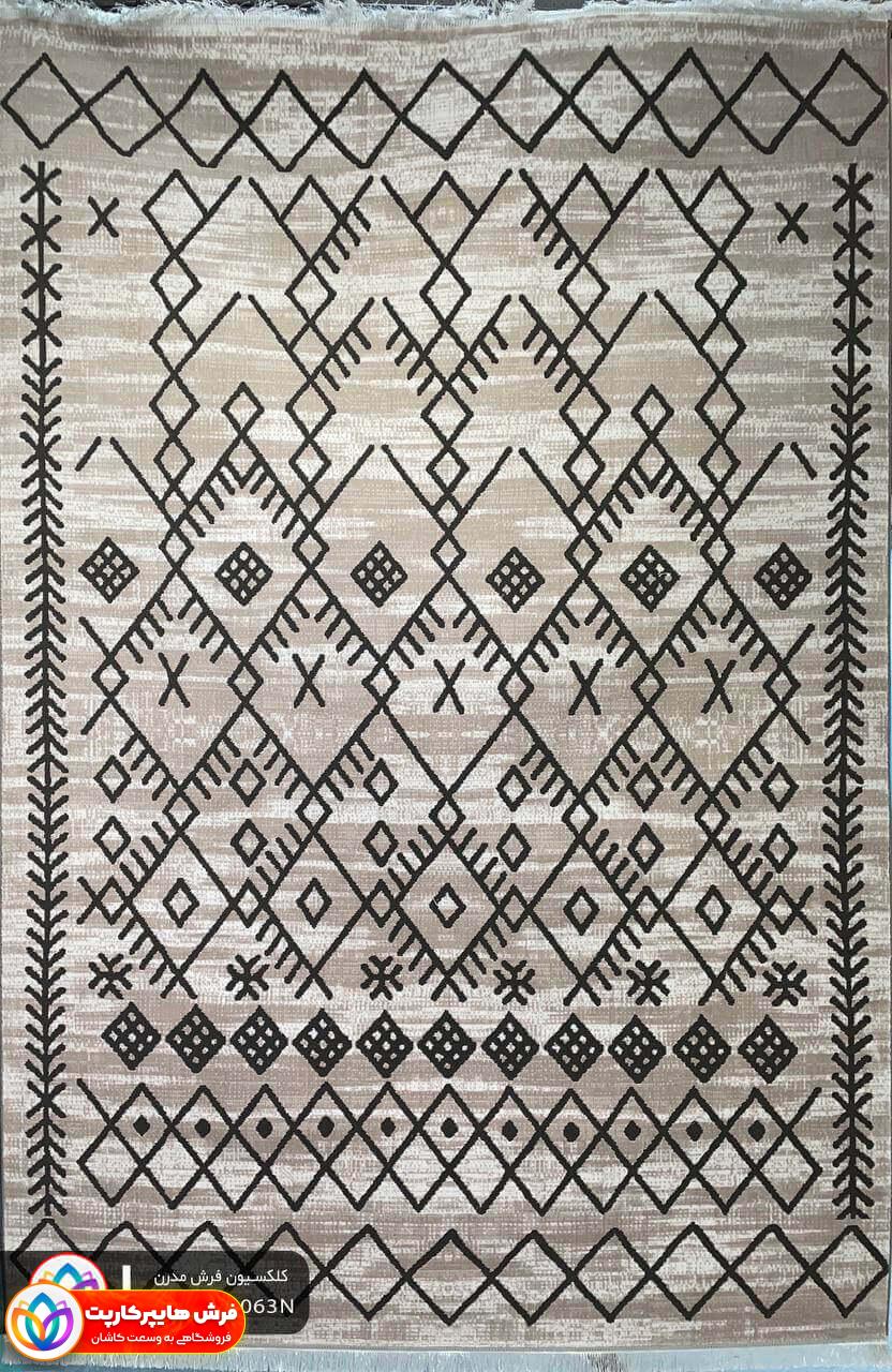 41063N فرش ماشینی برجسته وینتیج کد 41063