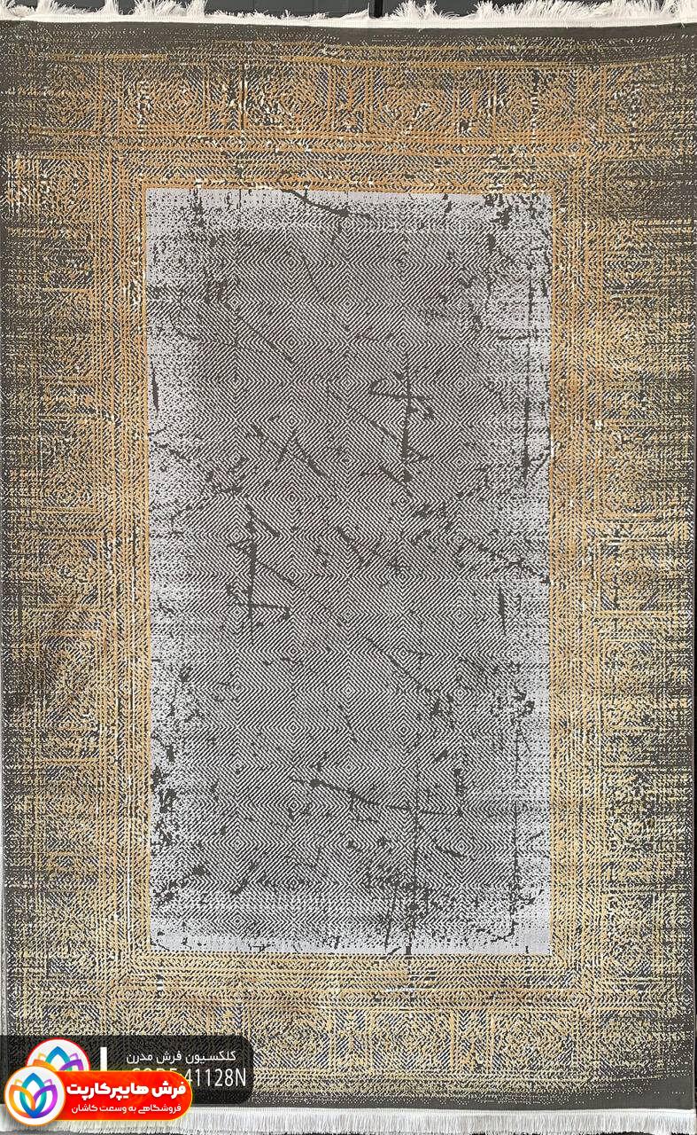 41128N فرش ماشینی برجسته وینتیج کد 41128