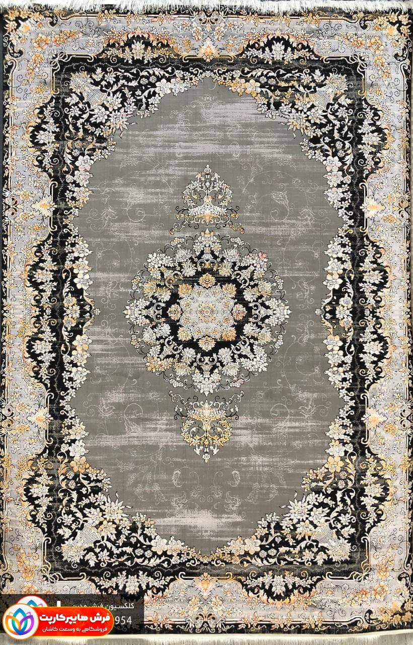 41954 فرش ماشینی برجسته وینتیج کد 41954