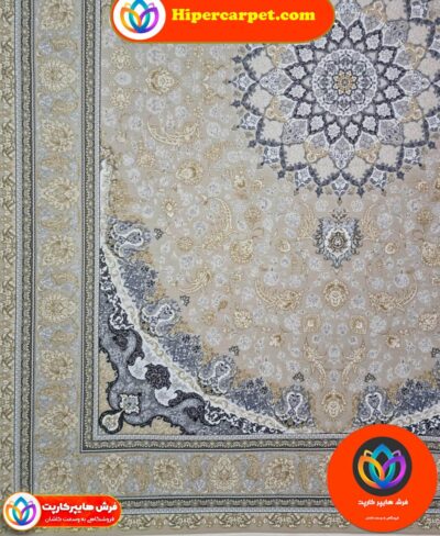 فرش 1200 شانه گل برجسته طرح اصفهان 11