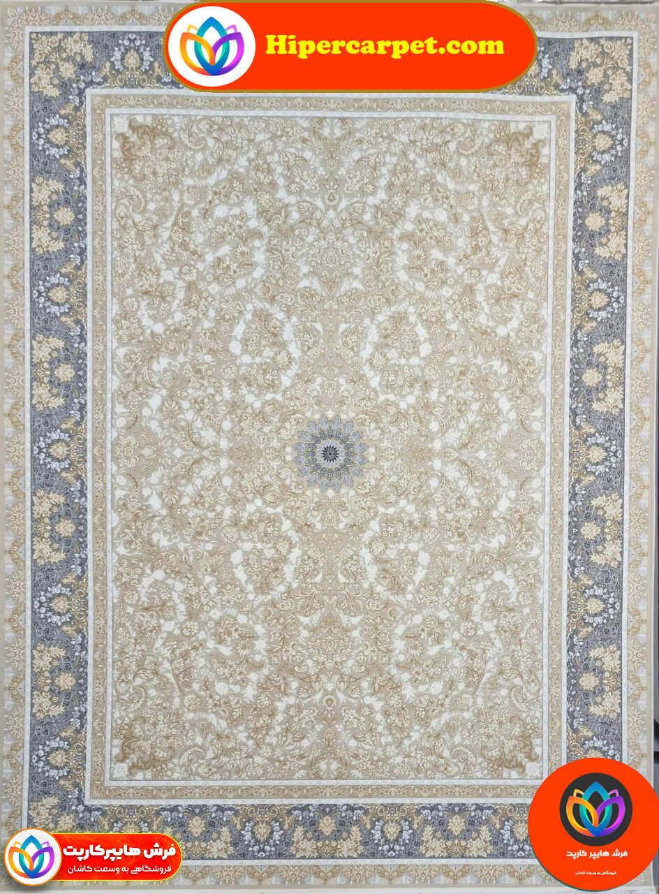 پارلا بژ فرش 1200 شانه گل برجسته طرح پارلا 1