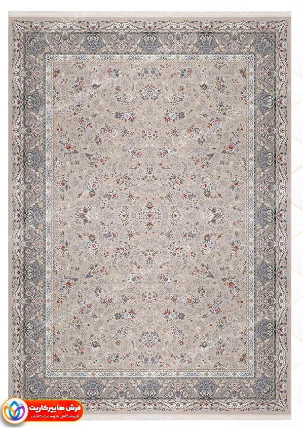 12804 بژ فرش 1200 شانه گل برجسته کد 12804 رنگ بژ