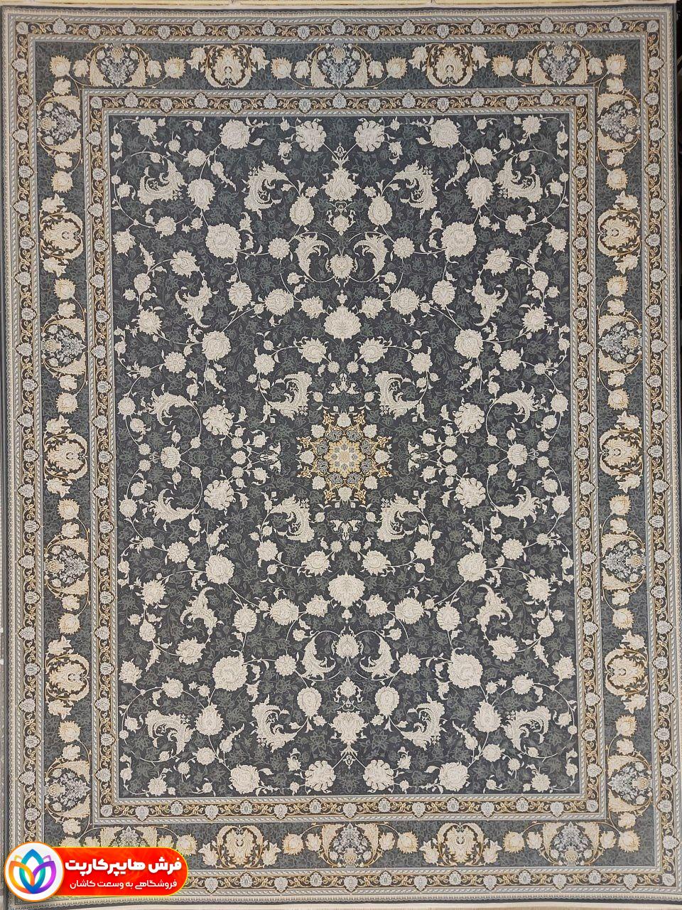 سایه دودی فرش 1500 شانه برجسته طرح سایه
