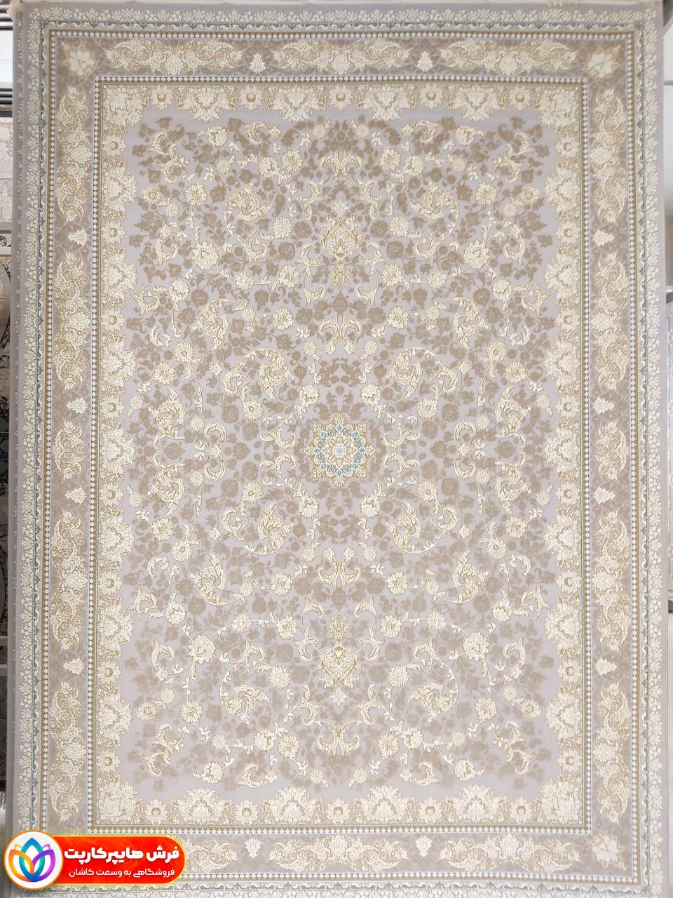 11313نقره ای نسکافه ای فرش 1200 شانه برجسته کد 11313 نقره ای نسکافه ای