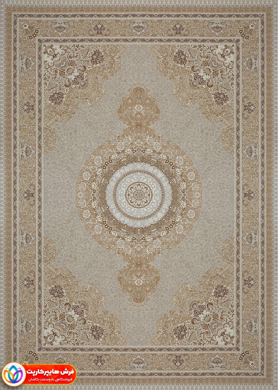 گلفام کرم فرش 1200 شانه برجسته طرح گلفام