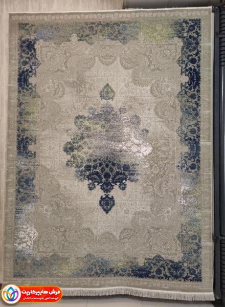 فرش 1200 شانه برجسته کد 3636 نقره ای