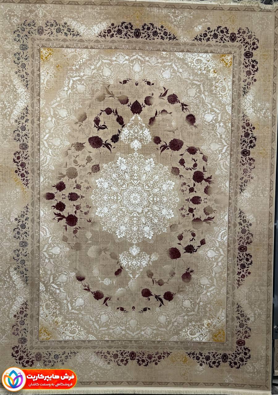 1211199کرم بژ-min فرش 1200 شانه کد 1211199 کرم بژ