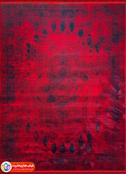 ست کردن فرش قرمز با مبل، پرده و سایر اجزای دکوراسیون 22 فرش 1200 شانه کد 1215511 لاکی