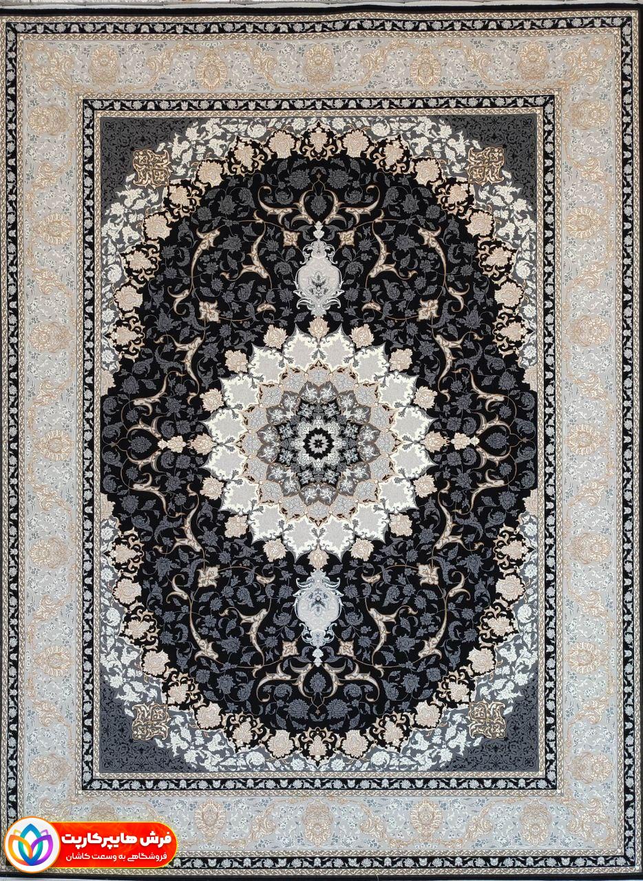 ۷۰۰شانه مایسا سرمه ای-min فرش 700 شانه طرح مایسا سرمه ای