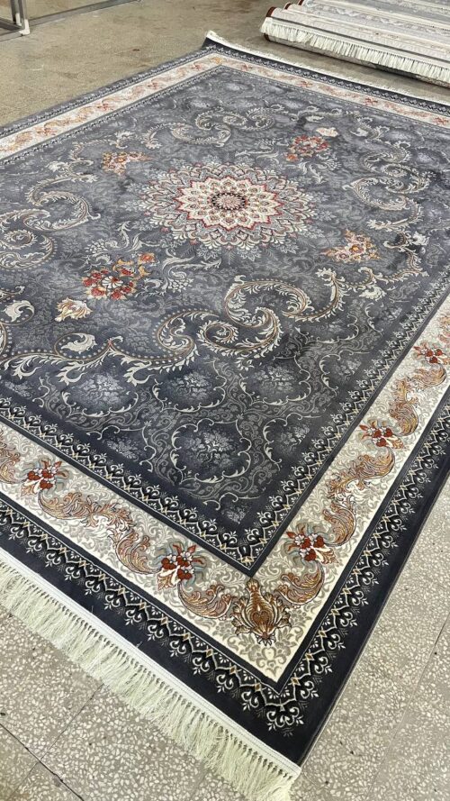 فرش 700 شانه طرح روژین سربی