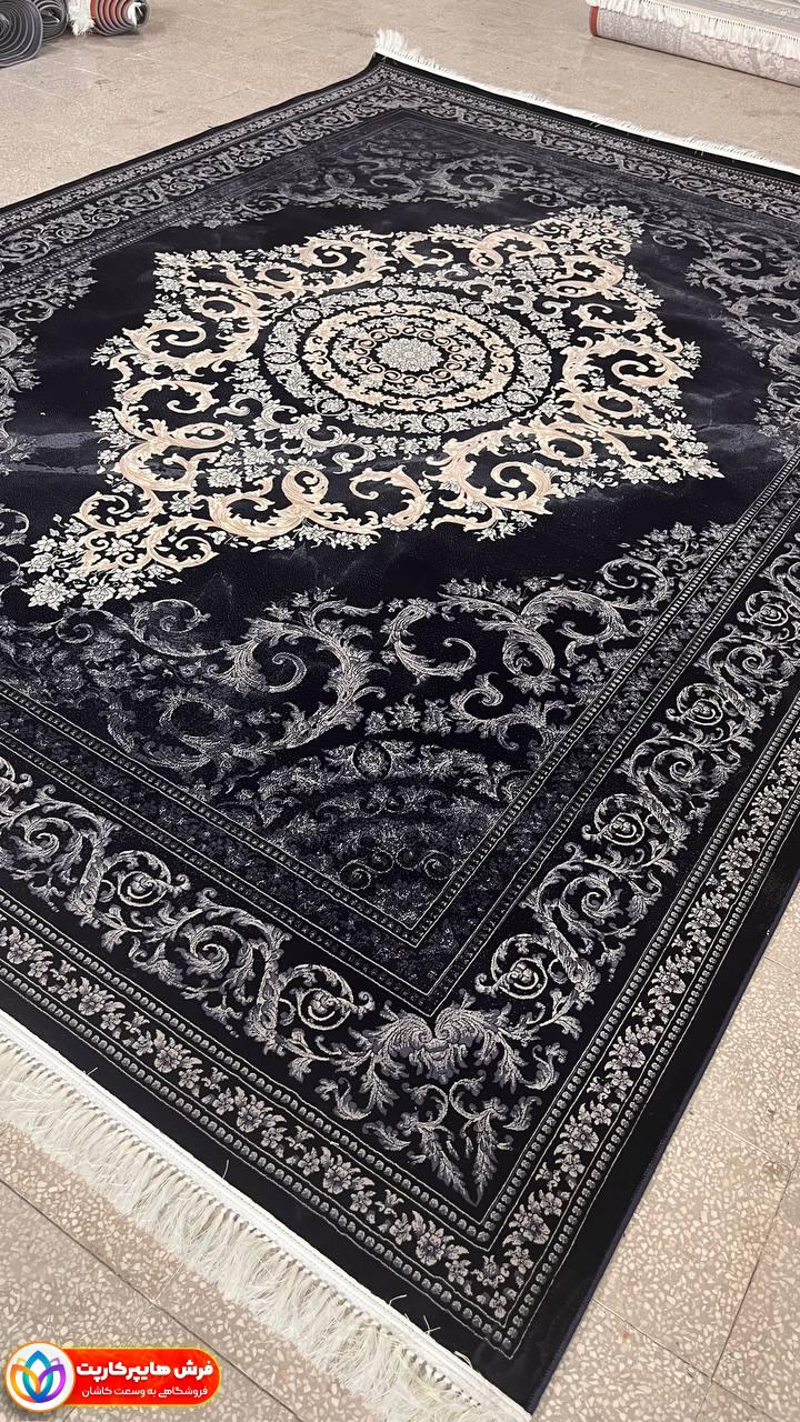 سلین سرمه ای-min فرش 700 شانه طرح سلین