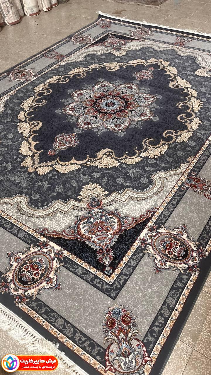 فرش 700 شانه طرح سیمین سربی