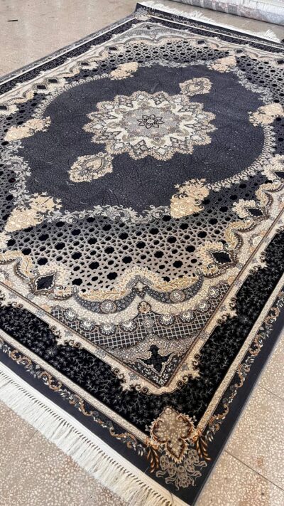 فرش 700 شانه طرح شاپرک سربی