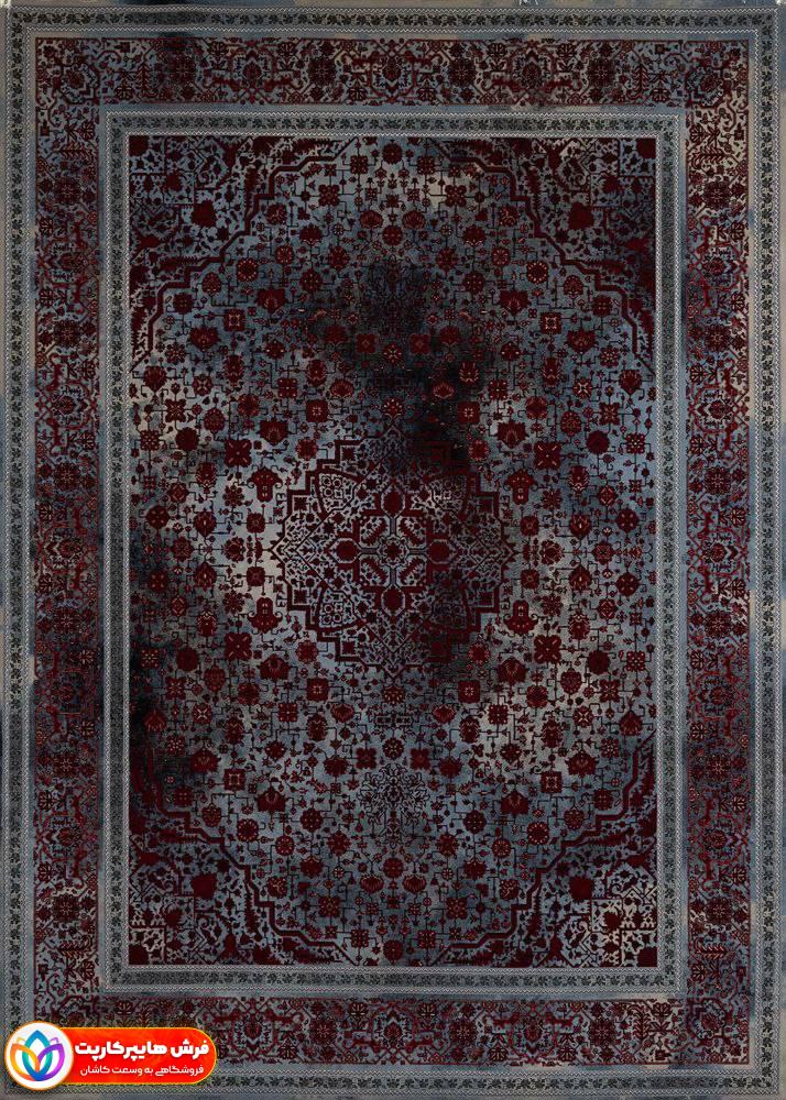 فرش 700 شانه طرح دایان سرمه ای